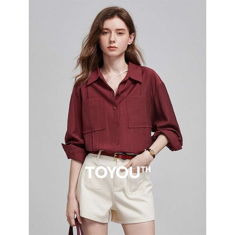 TOYOUTH Women Blouse 2025 Spring New Shirt 8512006