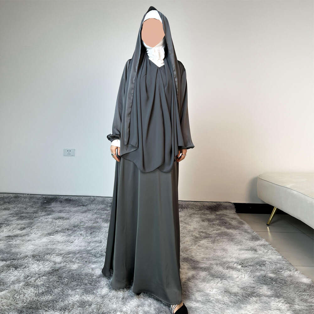 2024 New Fashion Loose Wide Hem Long Robe Dress Ethnic Arabic Clothing 4620