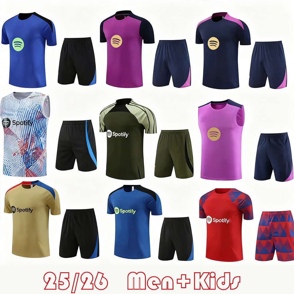 Wholesale from large factories 26 LAMINE YAMAL PEDRI GAVI newtraining suit LEWANDOWSKI FERRAN 23 24 25 Football Shirt 2025 2026 Tracksuit Men Kids KITS