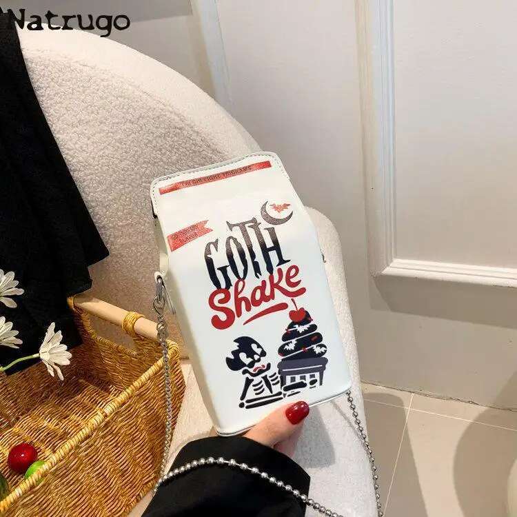 designer bag 2025 Printed Graffiti Small Square Fashion Cool Crossbody Funny Box Shoulder Bag For Girls