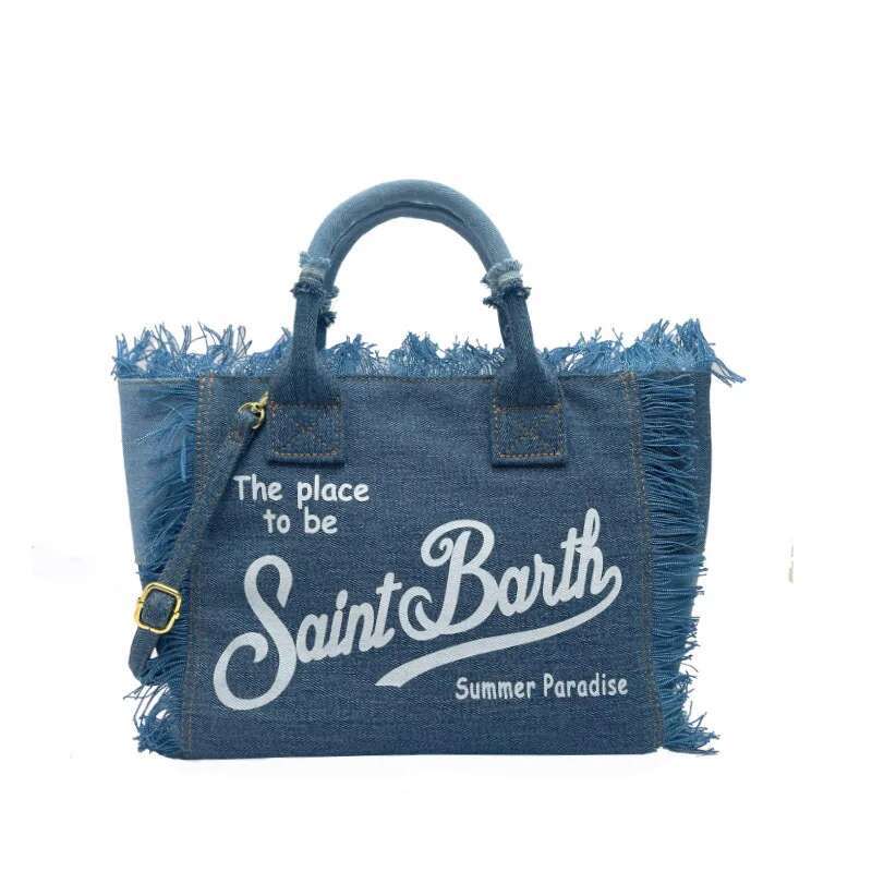 SAINT BARTH 2024 New Crossbody Large Capacity Small Canvas Handmade Tassel Handbag Tote Bag