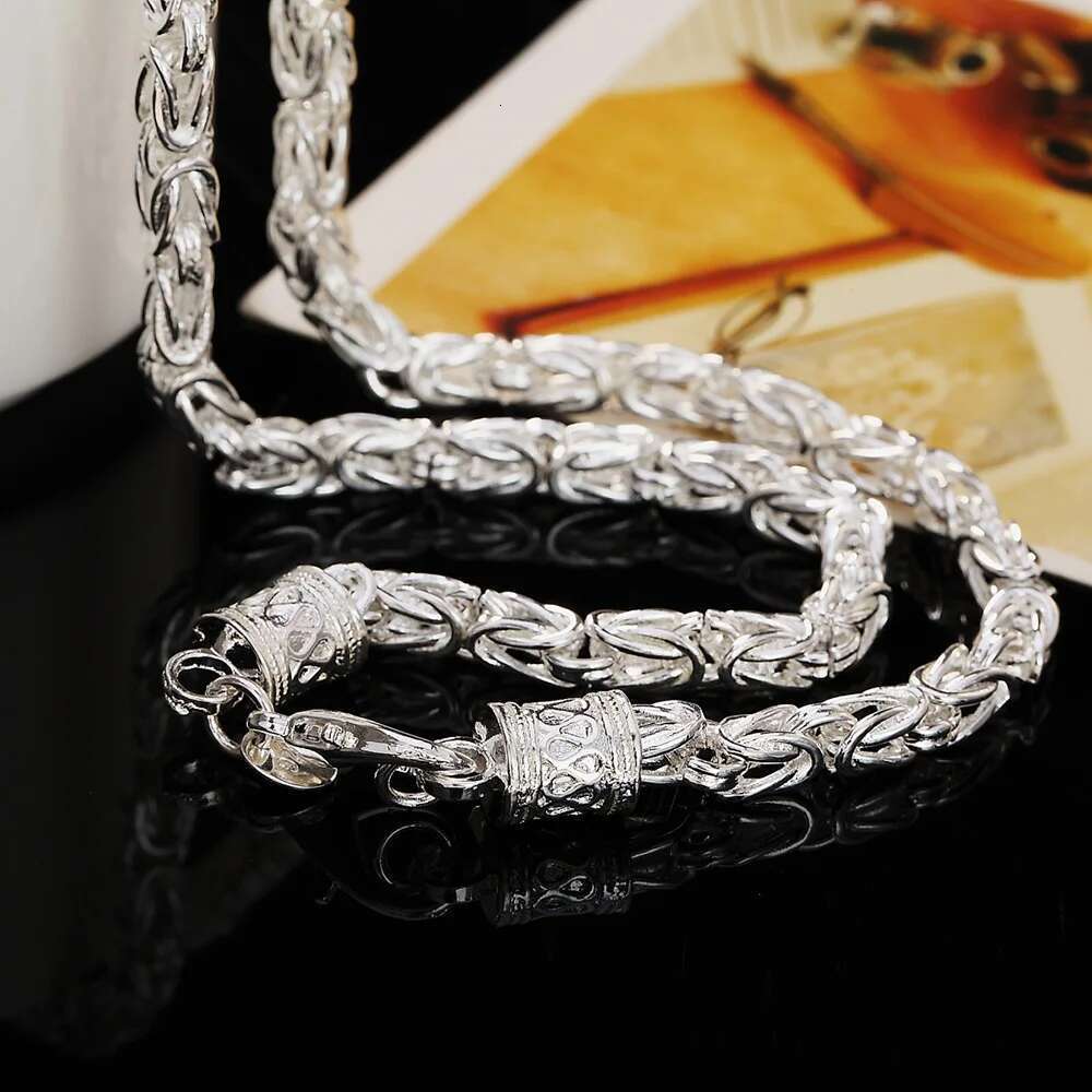 sterg Sier 20 Inches Domineering retro faucet men's necklace Fashion Party Wedding Accessories Jewelry Gifts