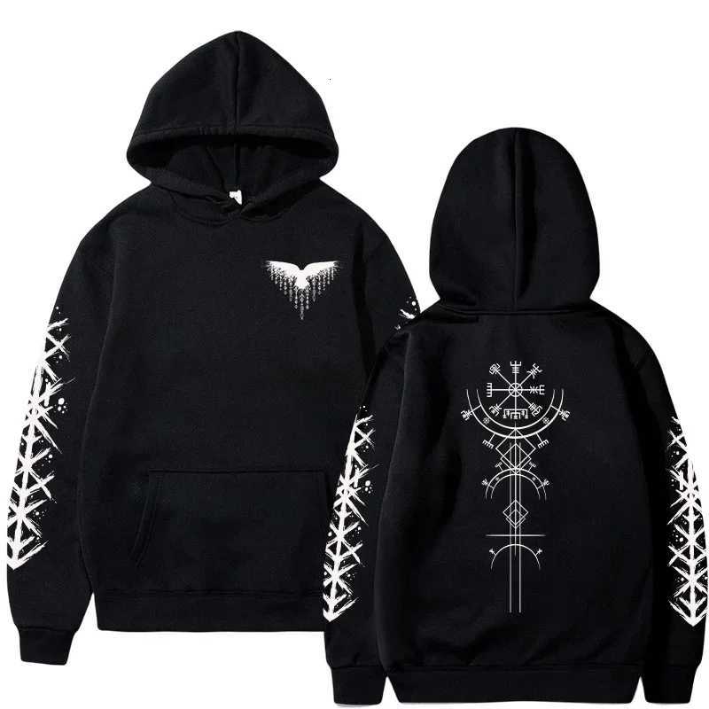 Autumn Winter Hot Sale Mens Hoodie High Grade Ancient Viking Rune Pattern Sweatshirt Male Home Outdoor Comfort Warm Casual Coat W251106