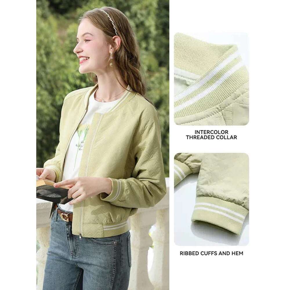 Women's Short Jackets French Jacquard Raglan Sleeve Spring New Baseball Uniform Foreign Chic Coat