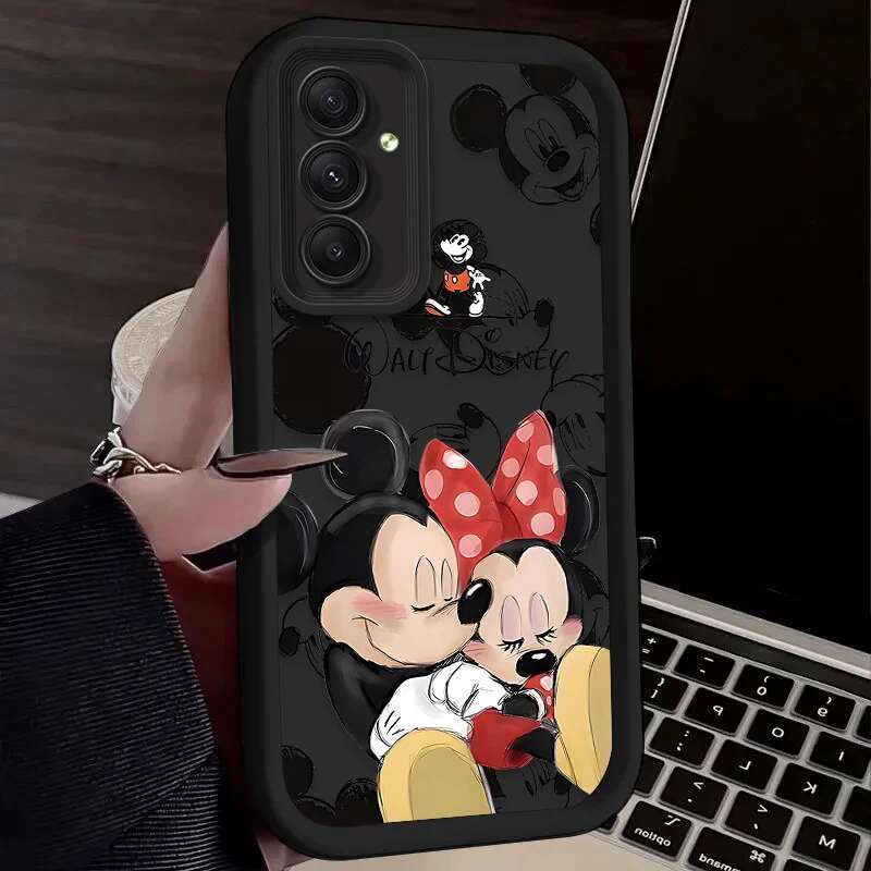 Minnie Couple Case for Samsung Galaxy A55 A35 A25 A15 A05 A05S 5G A24 A13 A23 A12 A22 A32 A52 A52S A71 A72 A51 4G