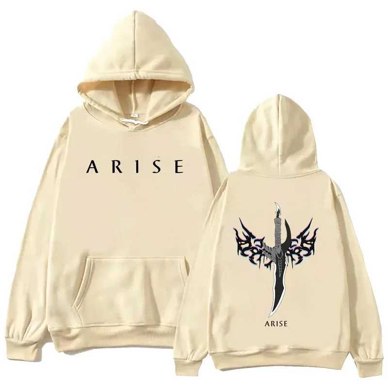 Anime solo level hoodie hip-hop hoodie retro Gothic pattern sweatshirt hoodie streetwear casual hoodie W251106