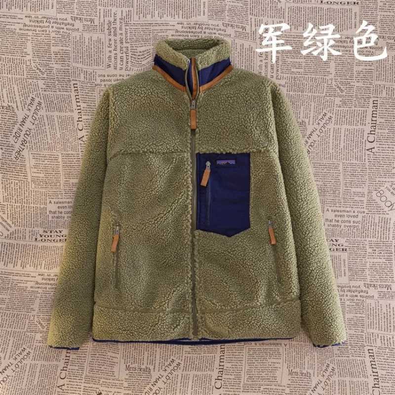 Motorcycle Outdoor FLeece Jacket For Men/Women Double Sided FLeece Thickened Plush Cycling Suit Lamb Wool Windproof Jacket X251106