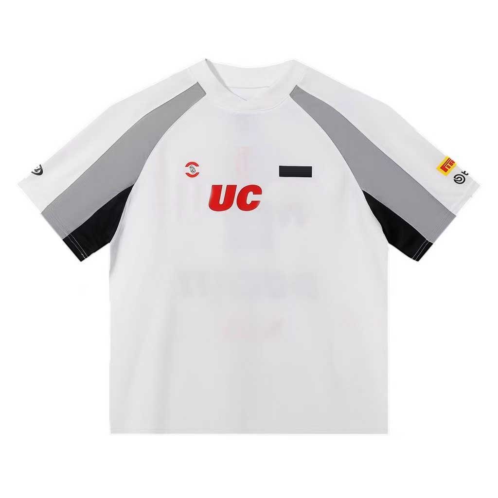 Fashion V-Neck T-shirt Duc Print tshirt logo Mens Top Casual Summer Tee Shirt Brand Jersey