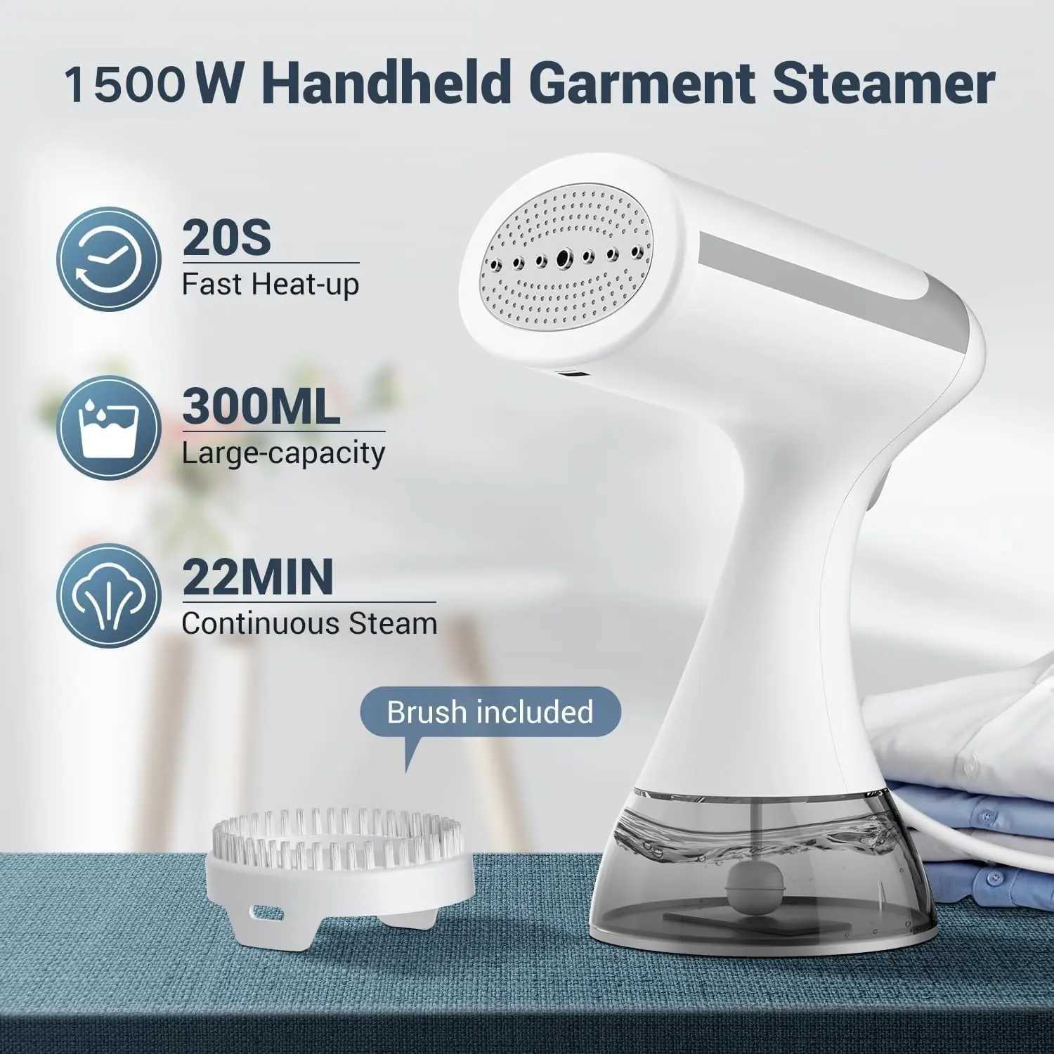 Hand Holding Portable Garment Steamer Iron Steam Cleaner For Cloth 1500W 350ml Garment Hanging Steamer Clothes Ironing Machine C251106