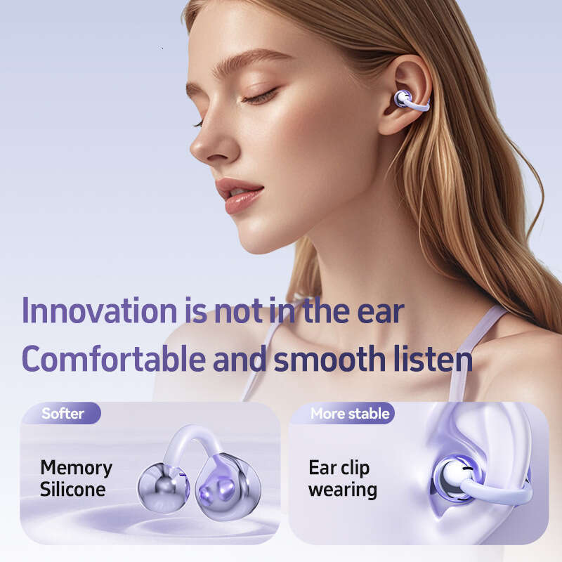 Famous Brand Smart AI Translation M Clip On Non In Ear Air Conduction OWS Wireless Bluetooth Earphones