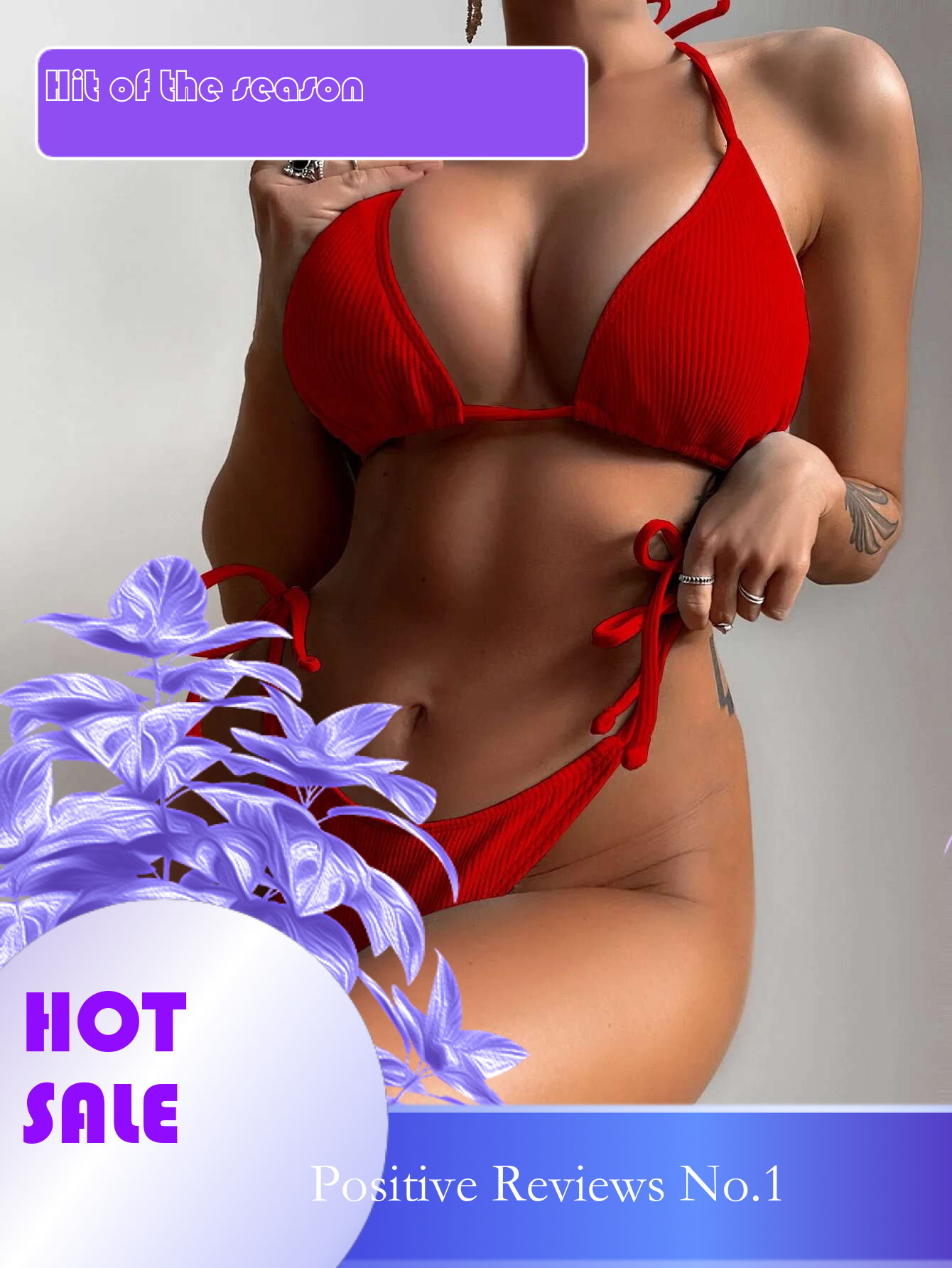 Dongdumaoyi Sexy Micro Bikini Women Solid Red Black Push Up Ribbed Swimsuit Beach Bathing Suit Bandage Tie Side Thong Swimwear Biquini