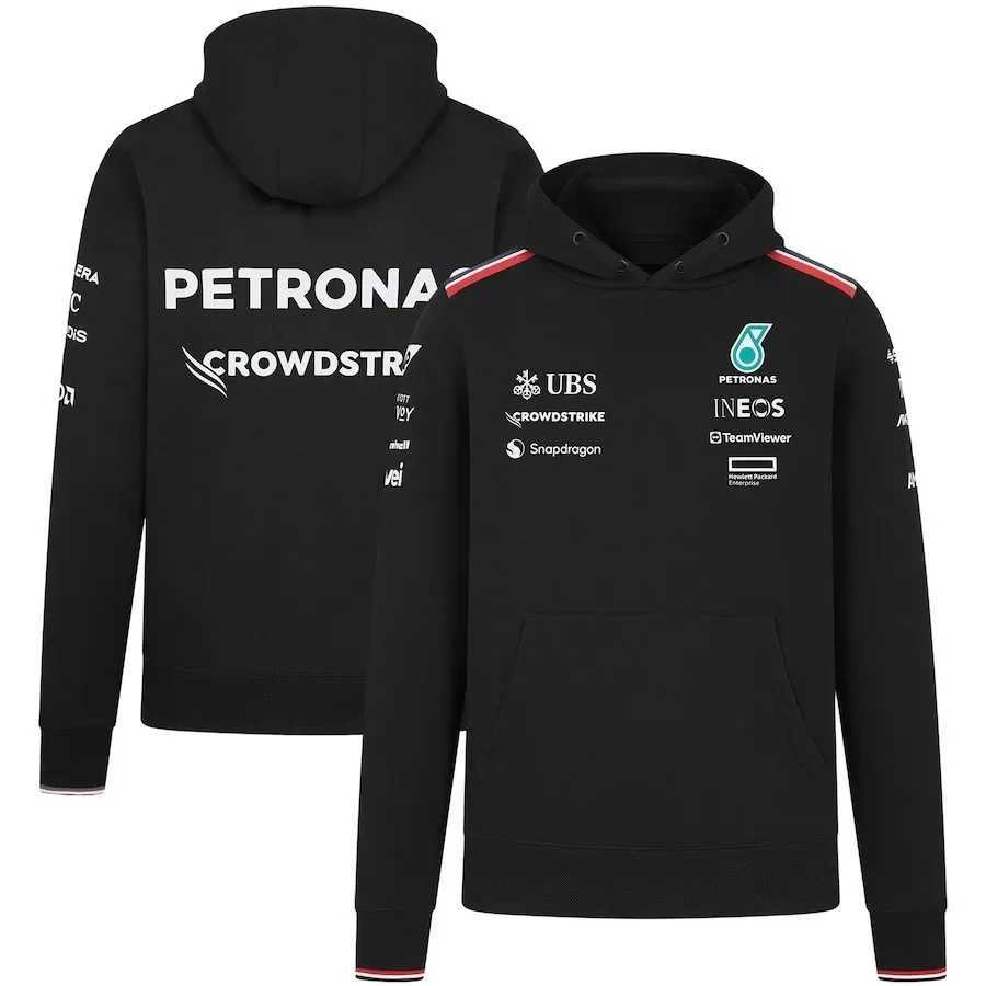 Autumn and 3D Printed Mercedes F1 RSuit Hooded Sports Team Trendy Mens High-quality Street Style Hooded Sweatshirt J251105