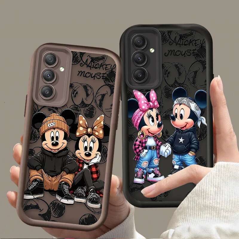 Fashion Minnie Case for Samsung Galaxy S25 S24 S23 Ultra S22 S21 Plus FE A54 A34 A14 A73 A53 A33 5G Soft Cover