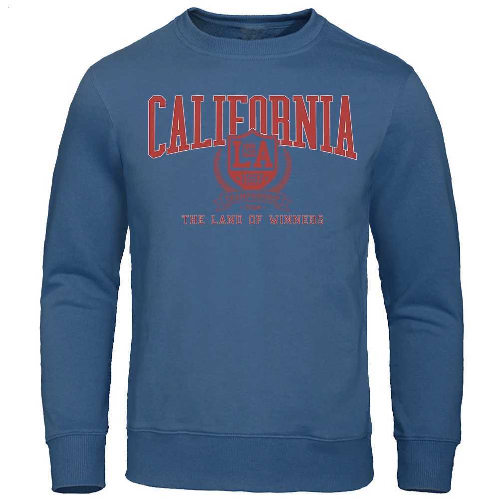CaliforniaLA -The Land Of Winners Hoodies Male Casual S-Xxl Sweatshirt Retro Shoulder Drop Pullovers Funny Hoody Hoodie Men W251106