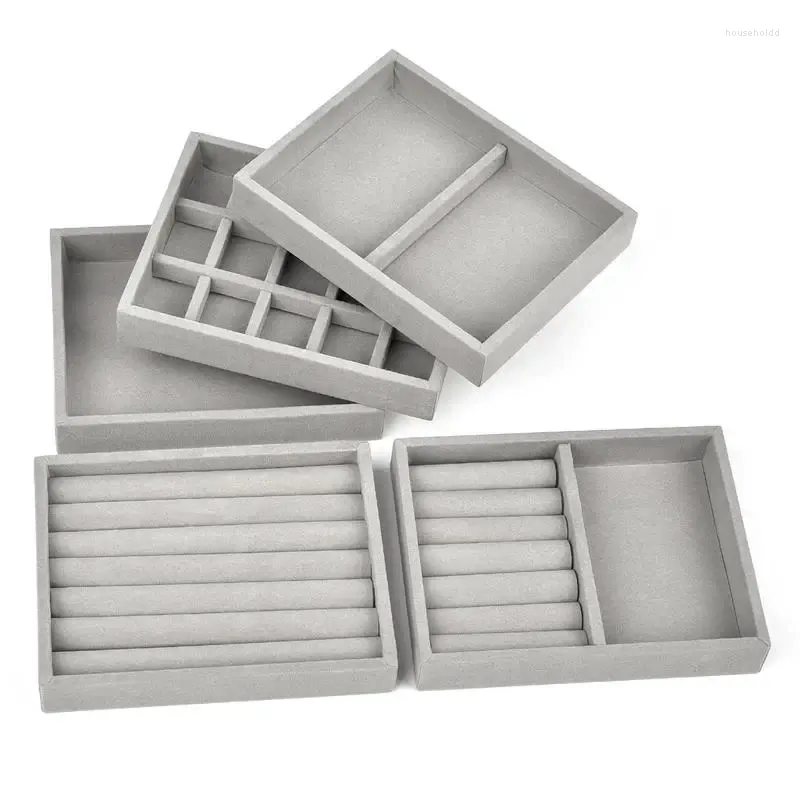 Velvet Jewelry Display Pouch - Portable Ring & Earring Organizer with Transparent Window