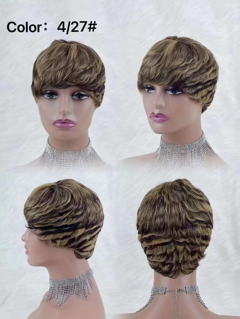Human Hair Short Cut E Wig Hot Sale High Quality