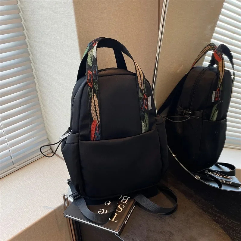 Fashion Trend Nylon Zipper Backpack Selling High Quality Exquisite Large Capacity Commuting School Bag Versatile Style 250402