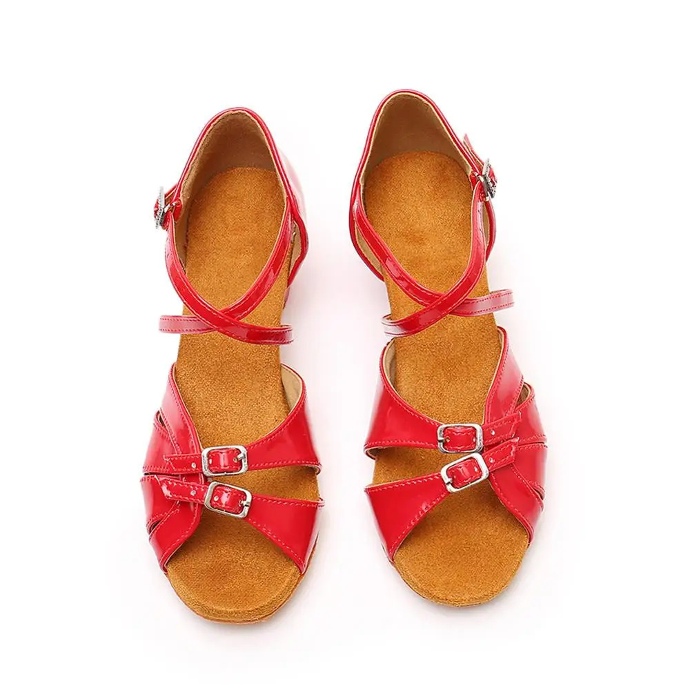 Children Dance Shoes for Girls Women Ballroom Latin shoes Ladies Modern Tango Dancing Performance Shoes Salsa Sandals 3.5CM Heel 250402