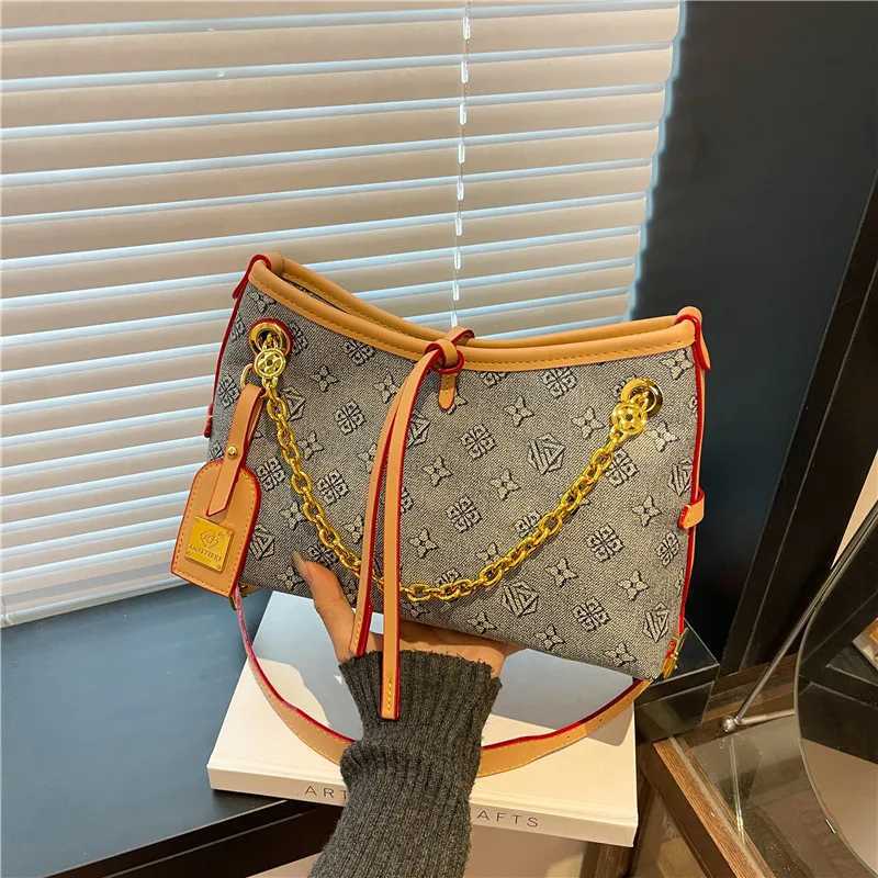 2025 Vintage Print Tote Bag - Stylish Crossbody/Shoder Bag for Wen Spacious Lightweight Trendy Functial Y251106