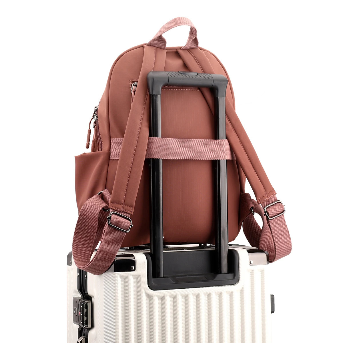 Fashion Backpack Female College Student Waterproof Nylon Rucksack Womens Lightweight Backpack Womens Large Capacity Travel Bag 250402