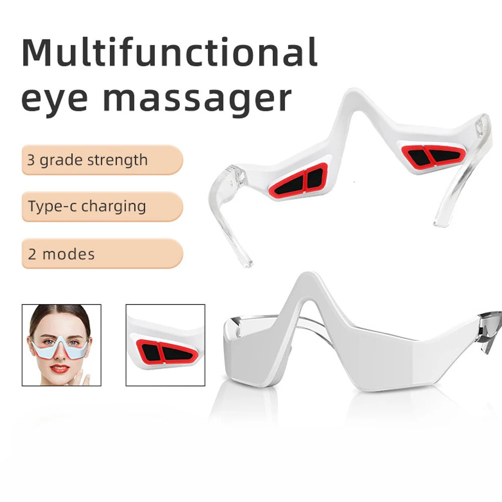 Red Light Theraphy 3D Eye Massager Relieves Eye Fatigue Electric Eyes Massage Beauty Remove Anti Wrinkle Eye Relaxtion Tool 250328