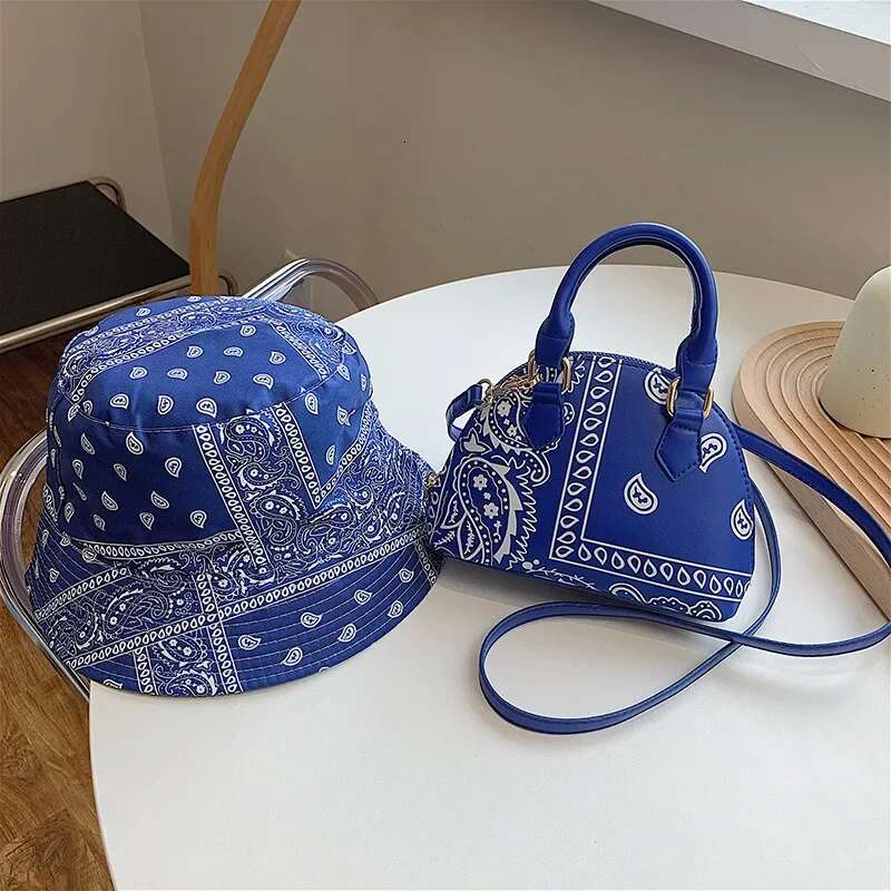 2025 Retro PU Leather Women's Shell Summer Cashew wer Ladies Shoulder Crossbody Bag Female Set Small Top Handle Bags Handbags