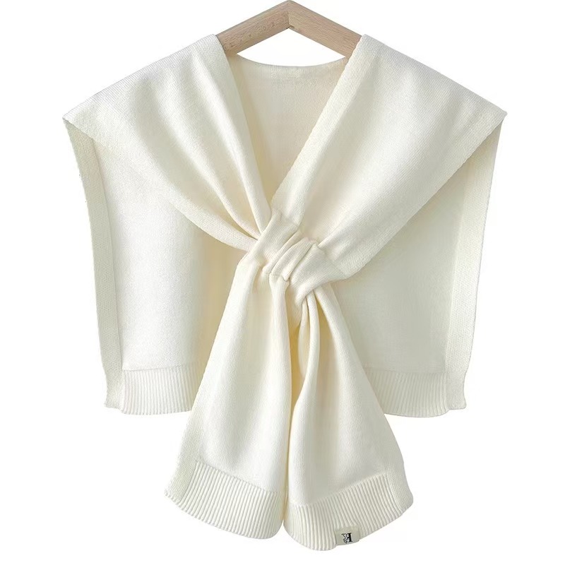 K1462 Knitted shawl outer wear cross knotted waistcoat office air-conditioned room cervical spine shoulder scarf women