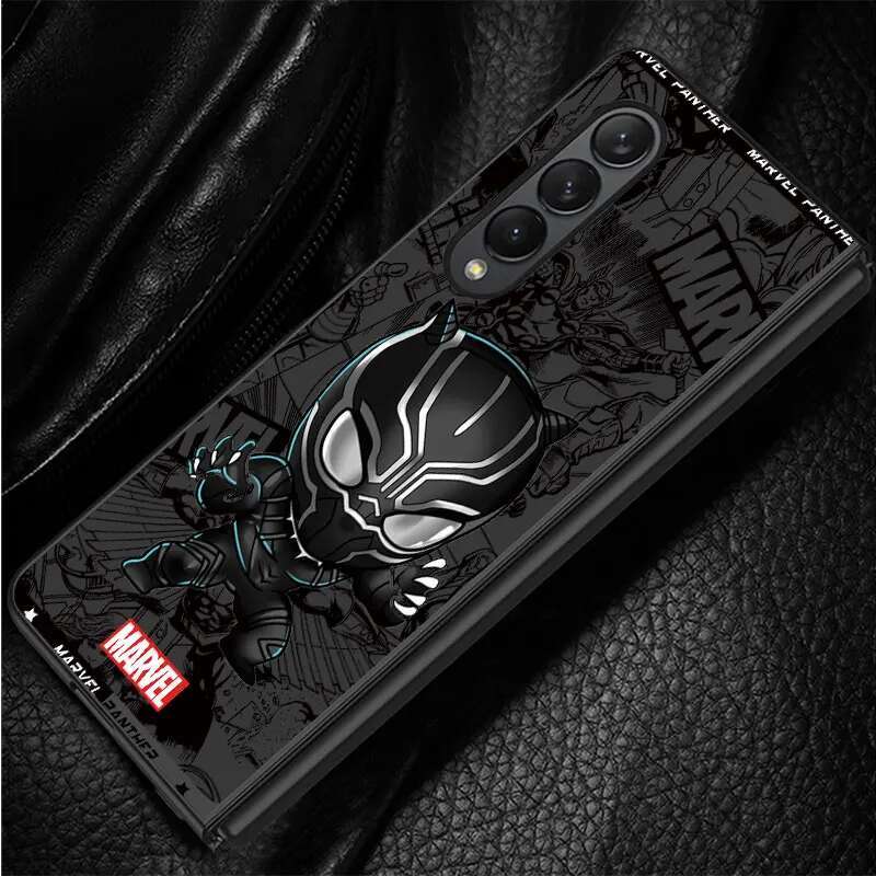 Cartoon Spiderman Groot Case for Samsung Galaxy Fold6 Fold4 Fold3 Z Fold5 5G ZFold4 Hard PC Shockproof Cover