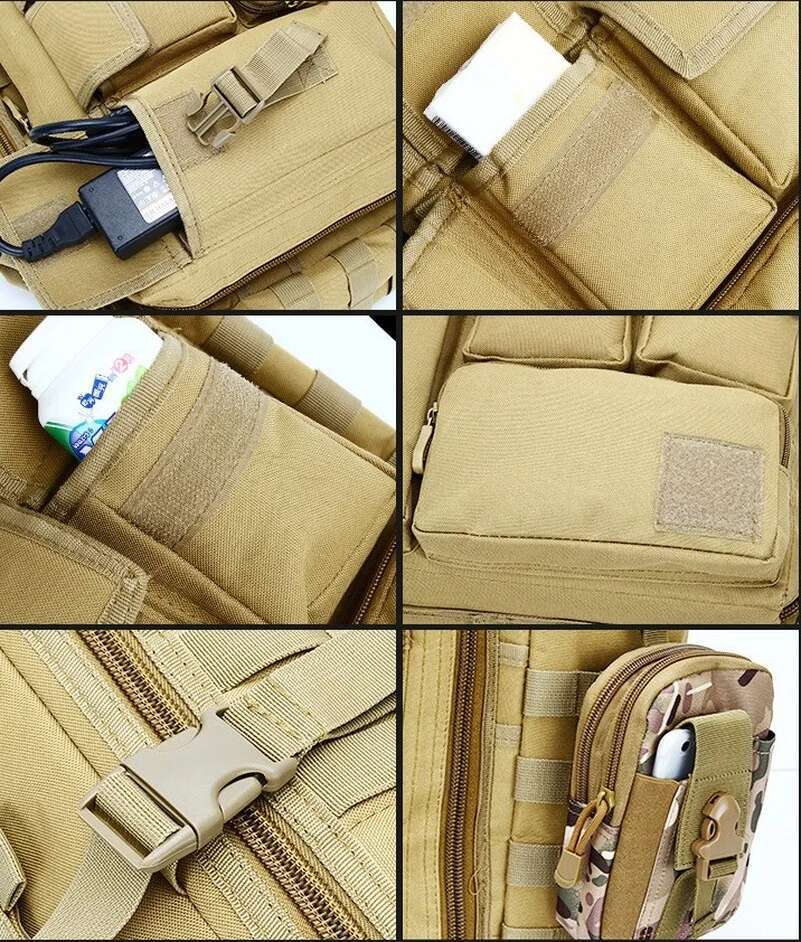 Military Tactical Molle System Messenger Shoulder 15.6 Inch Laptop Bags Handbags Briefcase Outdoor Camera Bag Satchels