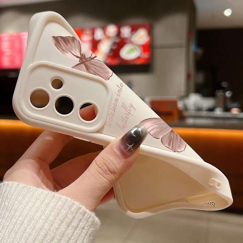 Gold Butterfly Soft TPU Case For Samsung Galaxy A55 A54 A15 A14 A16 A35 A53 A25 5G S25 S24 S22 Ultra Plus S23 FE Phone Cover