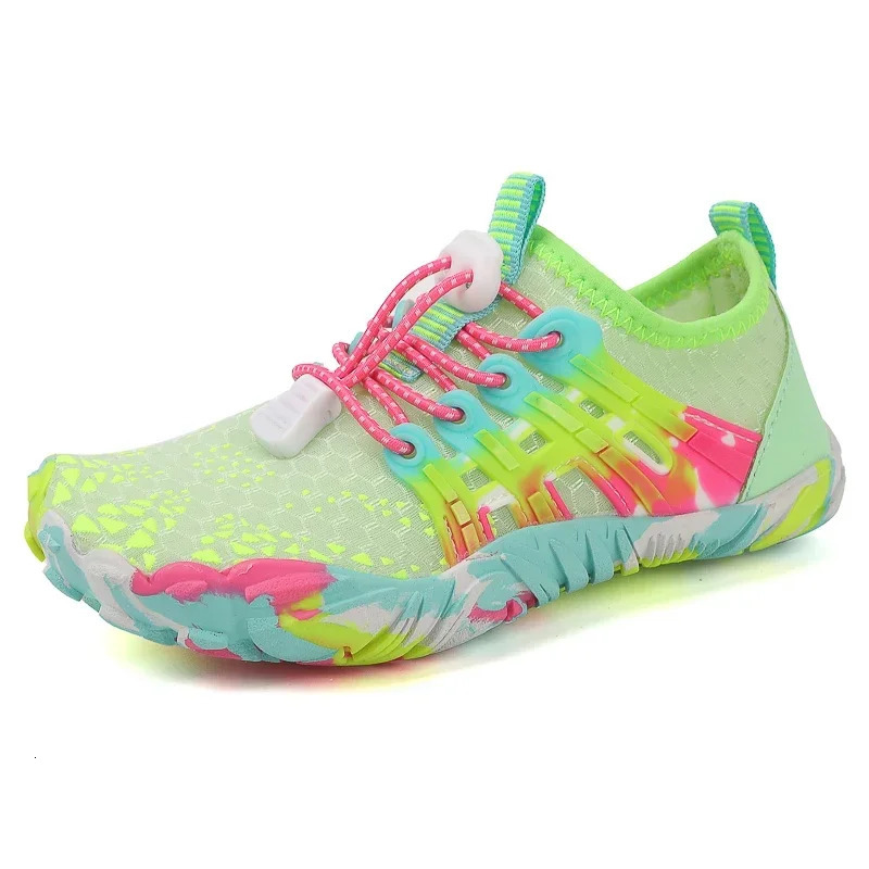 Water Shoes Kids Summer Beach Five Fingers Barefoot Swimming Aqua Shoes Colorful Seaside River Slippers Children Sneakers 250402
