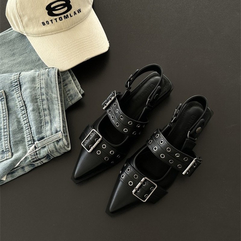 Women new Fashion High Heels Designer Retro Elegant Trendy Mary Jane Shoes Coarse Heel Casual Sandals