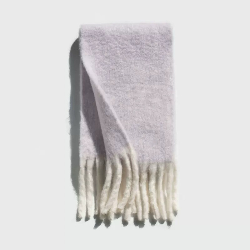 K318 I like it at first sight. Manufacturer's original 25 wool scarf for women, winter atmosphere, thickening, warm, solid color neck shawl