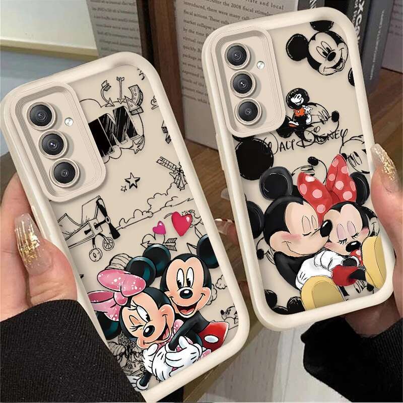 Minnie Couple Case for Samsung Galaxy A55 A35 A25 A15 A05 A05S 5G A24 A13 A23 A12 A22 A32 A52 A52S A71 A72 A51 4G