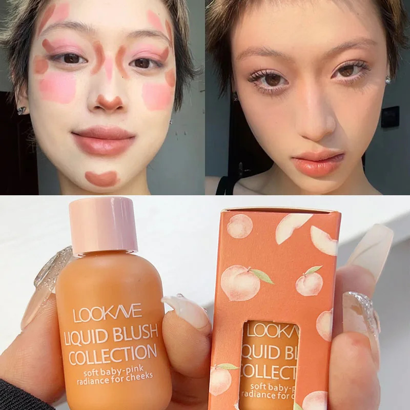 Waterproof liquid powder blusher lasting moisturizing natural bright face cream red velvet pigment cosmetics 250325