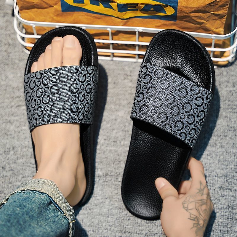 designer shoes 2025 Men's summer flip-flops with one-word design light luxury niche breathable leisure lightweight indoor and outdoor flip-flops 