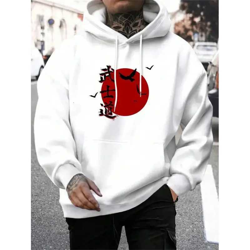 2025 anime printed mens hoodie loose sweatshirt fashionable fleece basic daily hoodie high quality hoodie W251106