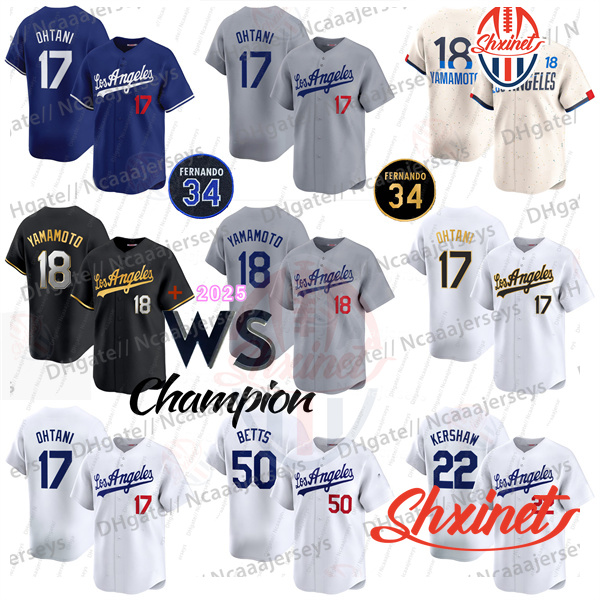 Shohei Ohtani 50 Mookie Betts Baseball Jersey Freddie Freeman Yoshinobu Yamamoto Will Smith Tyler Glasnow James Outman Enrique Hernandez Blake Snell R