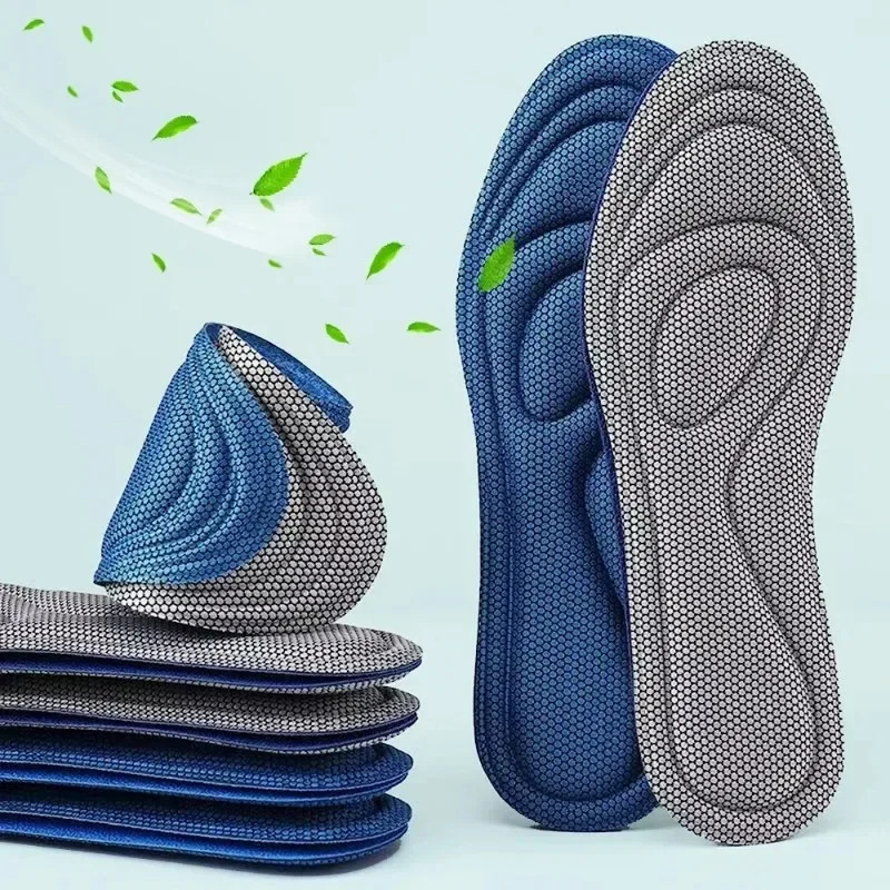 42Pcs Memory Foam Orthopedic Insoles for Shoes Antibacterial Deodorization Sweat Absorption Insert Sport Running Pads 251105