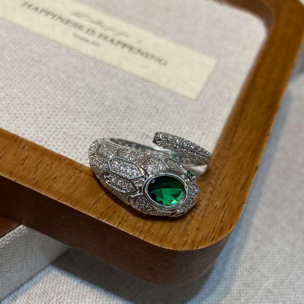 Treasure Series Snake Shape Necklace Italian High Carbon New High-end Full Zircon Cross-border Hot-selling Fashion Heavy Craft Jewelry Set