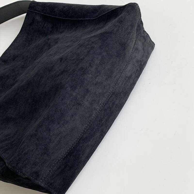 Korean Large Capacity Casual Bags For Women Designer Handbags Purse New In Faux Suede Nubuck Leather Shoulder