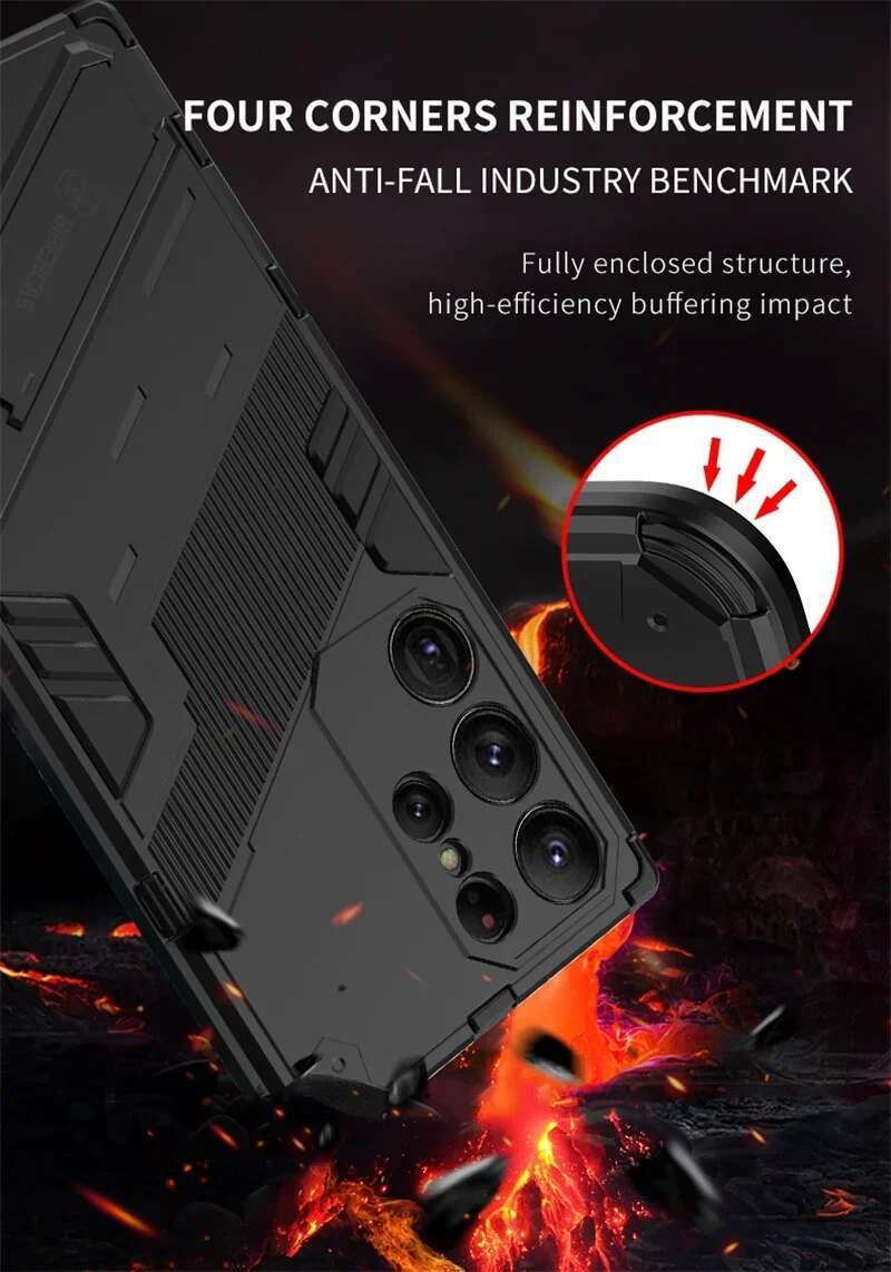 Shockproormor Case For Galaxy S24 S23 Plus Protect Back Coque for Samsung S22 S21 FE Ultra Phone Cover