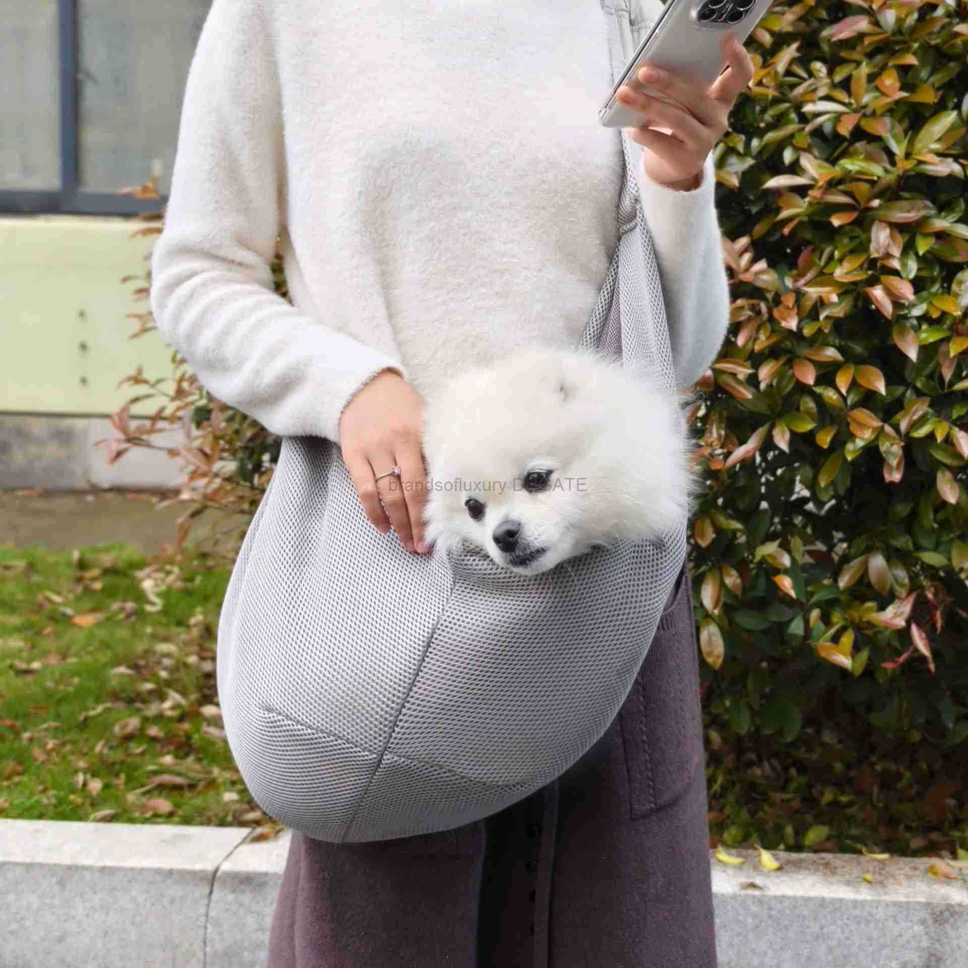 Cat bag go out portable small dog backpack pet cat dog cross carry cat single shoulder bag large capacity net red