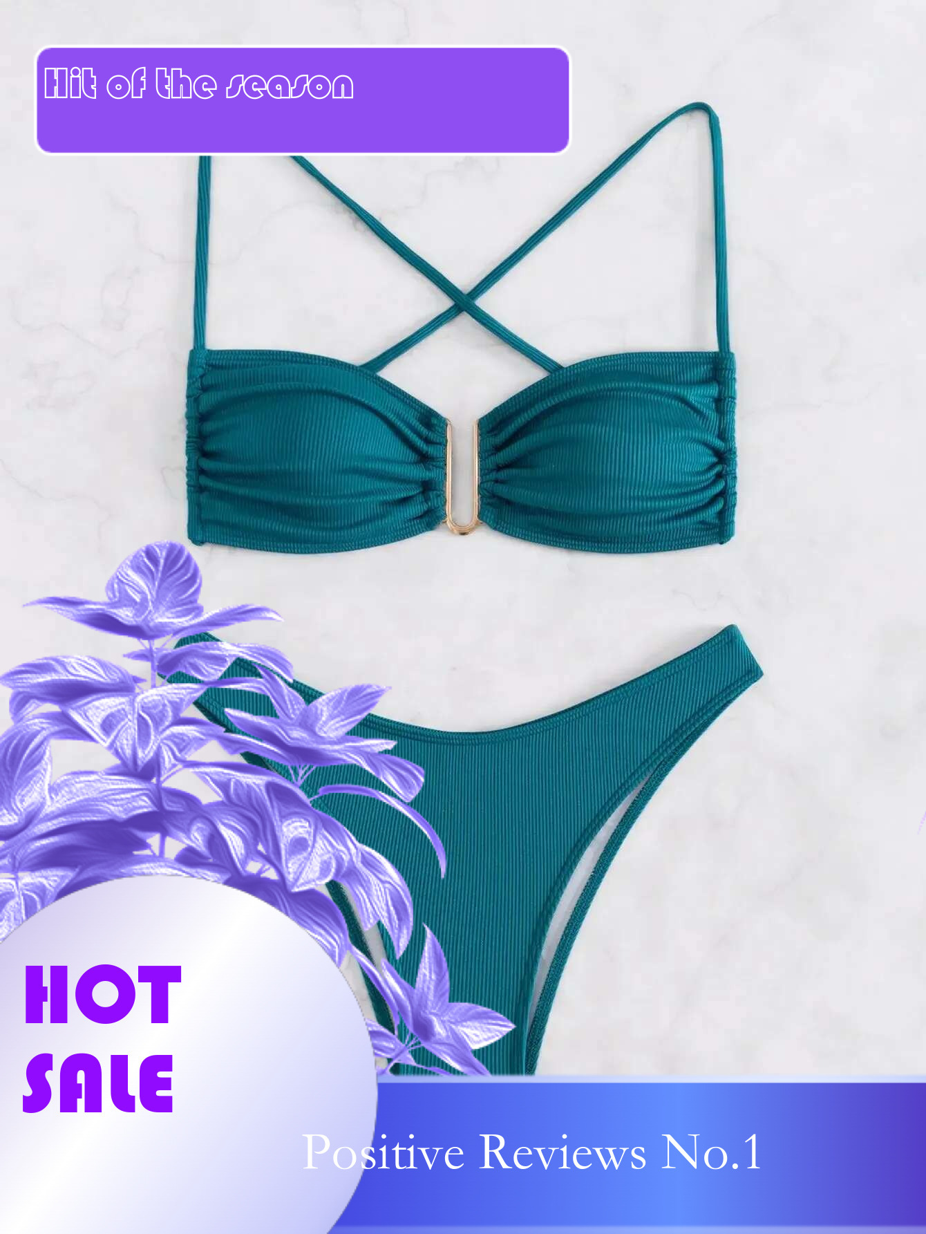 Dongdumaoyi Women S Navy Blue Two Piece Swimsuit Solid Color U Neck Bikini Set Beach Vacation Suspender Backless Swimwear Bathing Suit