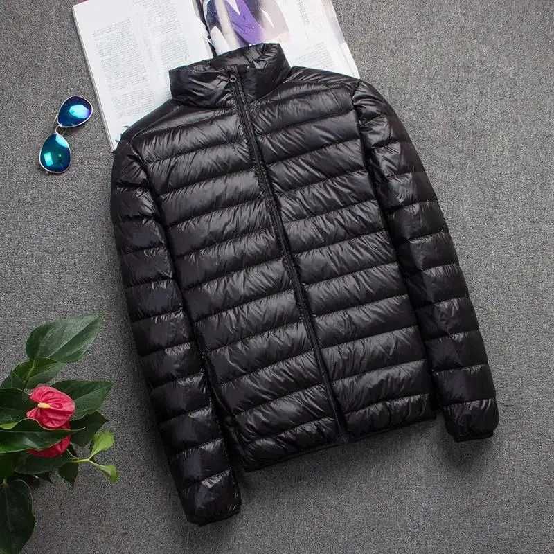 90% White Duck Down Hooded Jackets Warm Coat Parka Men Portable Outwear Mens Coat Autumn Winter Ultralight Thin Down Jacket