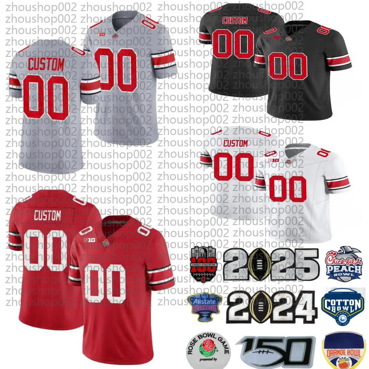Custom Buckeyes Football Jeremiah Smith Jersey 2025 New Styles Caleb Downs Stroud Men Women Youth Jerseys