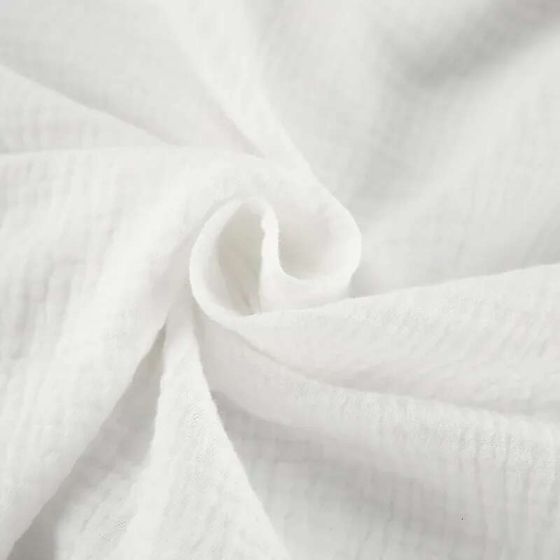French Women Shirts 100% Cotton Mus Gauze Long Lantern Sleeve V-neck Blouse Casual Loose White Color Elegant Vintage Tops