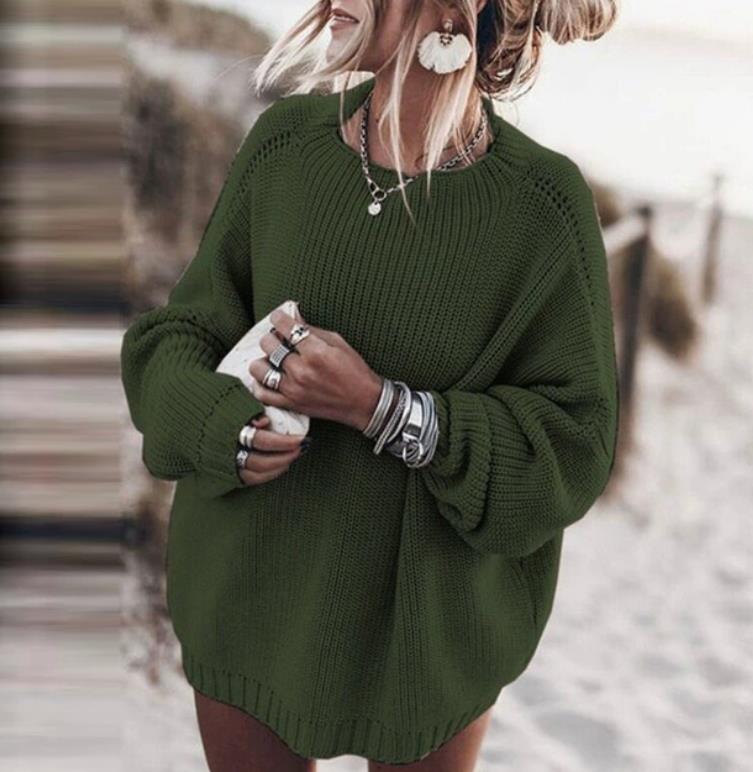 Winter Oversized Knitted Pullover Women Casual Crew Neck Solid Purple Twisted Long Sleeve Tops Lady Mohair Sweater 241021