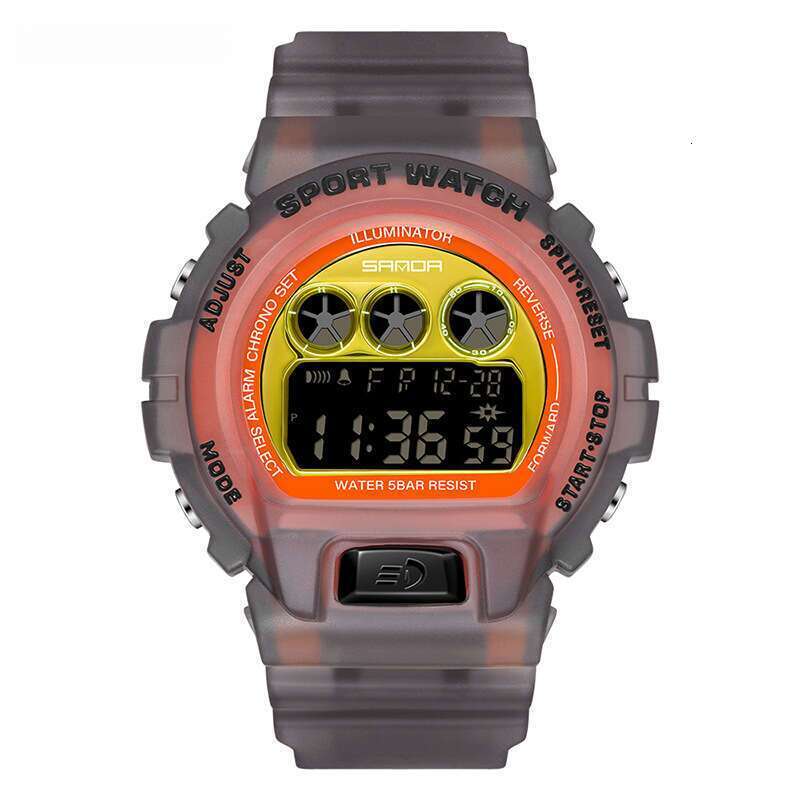 DHwatches Sanda Men's Student Single Movement Fashion Trend Electronic Watch for Men and Women Middle School Students Wristwatch