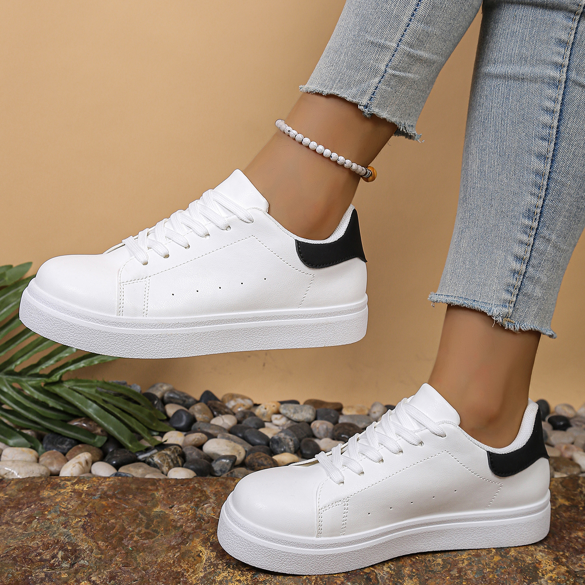 2025 Women Causal Shoes Spring Designer Wedges White Sneakers Platform Tenis Feminino Trainers Female Walking